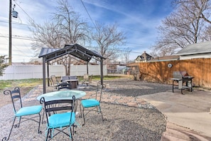 Fenced Backyard | Outdoor Dining Area | Fire Pit | Gas Grill