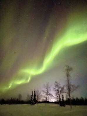 Northern lights over Chena Lakes just a short drive away