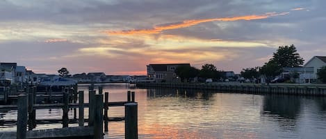 Sunset view from back deck 