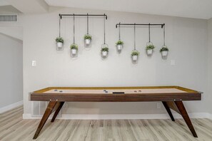 9 Foot Shuffle board!  Amazing game for hours of fun