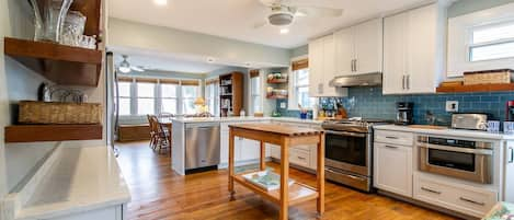 Welcome to the renovated kitchen at Oh Happy Bay!