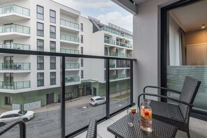 Balcony with garden furniture