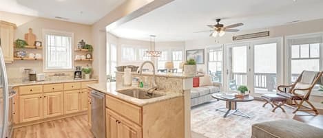 Kitchen--- Bright and Inviting, Open Floor Plan