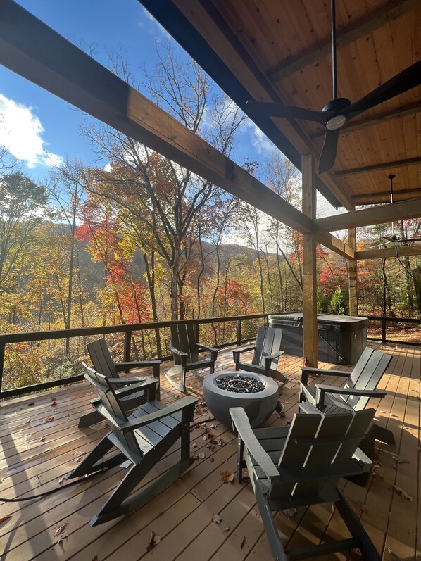 Firepit views facing southeast