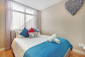 Super comfortable bed with professionally laundry cleaned linen