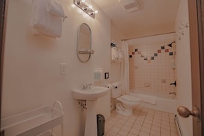 En suite bathroom.