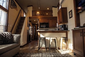 Kitchen and loft