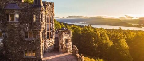 Highlands Castle overlooking majestic Lake George