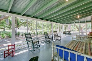 Hangout on the enormous wrap around porch and soak up the breeze and views.