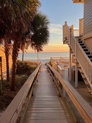 Beach Access 93 is directly across the street!