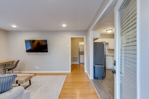 View of the living room upon entry