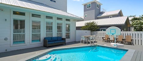 Lazy Bones - Luxury Beach Vacation Rental House with Private Pool and Wraparound Balconies in Crystal Beach, Florida - Five Star Properties Destin/30A