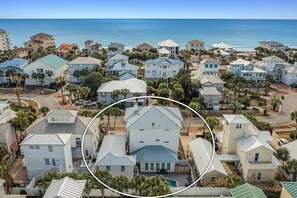 Lazy Bones - Luxury Beach Vacation Rental House with Private Pool and Wraparound Balconies in Crystal Beach, Florida - Five Star Properties Destin/30A
