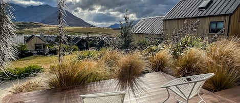 Evening views from outdoor deck