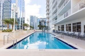 Large outdoor swimming pool