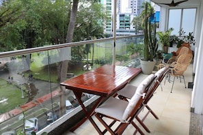 Your private balcony says it all, come enjoy this peaceful view of Panama City