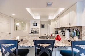 Plenty of space in this modern kitchen.