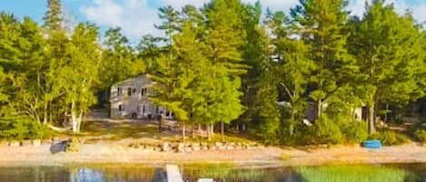 View of Windswept Home from the Pond