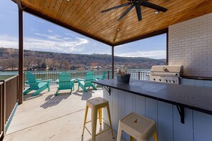 Deck + Grill Area - Walker Luxury Vacation Rentals