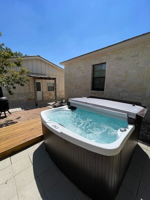 Unwind in the new hot tub.