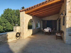 Dining table in balcony