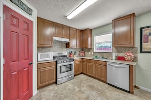 Dishwasher & dishwashing soap for your convenience