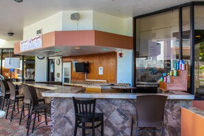 Pool bar with seating