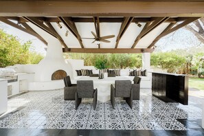 Cabana w/ Grill and Dining Table