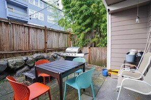 The patio is perfect for grilling and enjoying meals with your loved ones