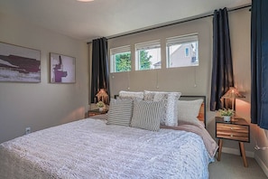 King size bed on the second floor