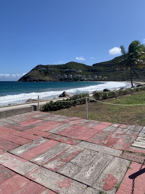 View of Atlantic Ocean standing at Island Paradise resort gazebo