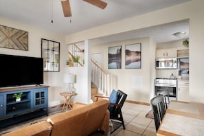 Enjoy time with family and friends in the living room