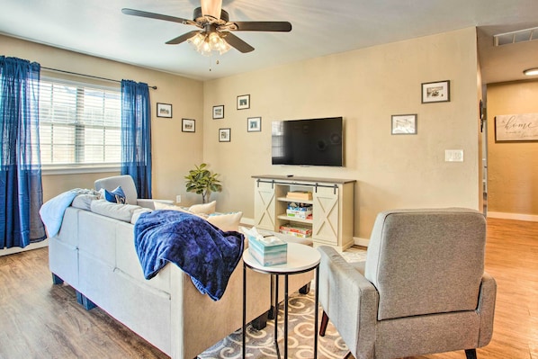 The Village Vacation Rental | 3BR | 2BA | 1,493 Sq Ft | 2 Steps to Access