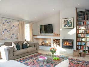 Living area | The Studio at Granny’s Well, Mixtow, near Fowey