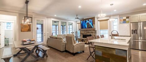 Open floor plan emphasizes togetherness & socializing with your favorite people