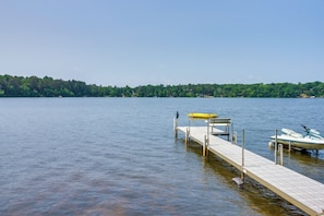 On Sibley Lake | Dock | Kayaks, Paddleboards & Bicycles