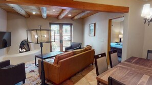 Open floor plan living room and dining room