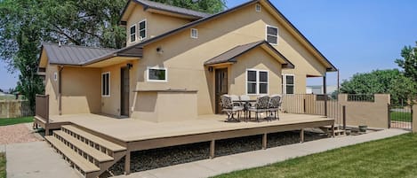 Outside patio and deck