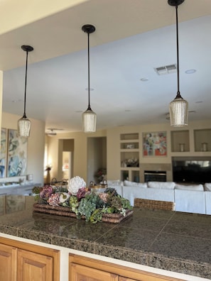 Spacious living room