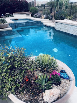Pool with beautiful scenery