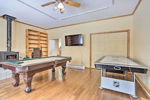 Game Room | Free WiFi | Towels/Linens | 1st-Floor Bedroom/Shower | Pet Fee