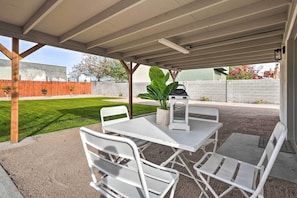 Covered Patio | Outdoor Dining Area | Additional Vacation Rental Available
