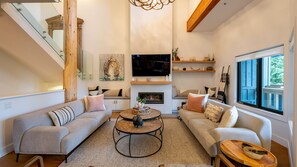 Main Floor - Living Room With Gas Fireplace