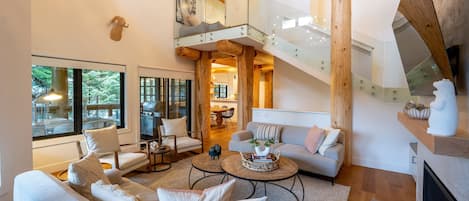 Main Floor - Living Room With Gas Fireplace