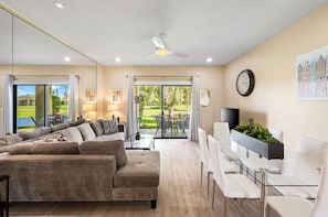 Spacious, open living area