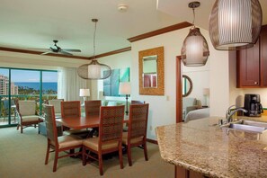 Separate dining area