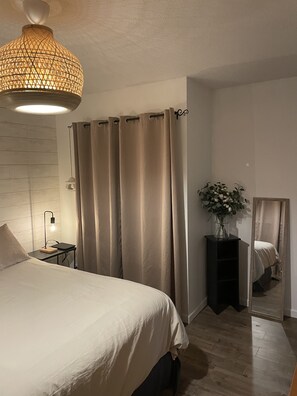 Closet, mirror to boho room