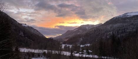 Blick vom Balkon