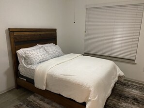 Room 2 with comfy bed with memory foam