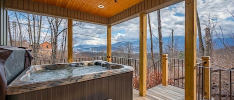 View from hot tub